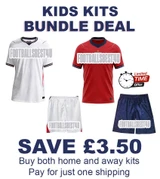 Kids England Home & Away Football Kit Bundle 2026 – Fan Version + Free Name & Number