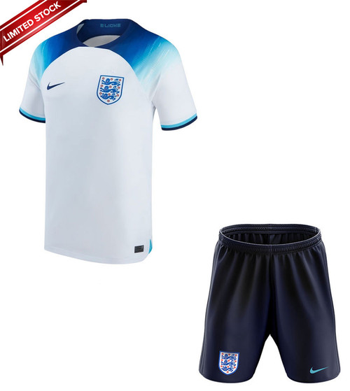 2022 England WC Home Kids Kit with free name and number