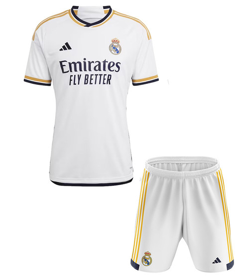 23/24  Real Madrid Home  Kids Kit with free name and number