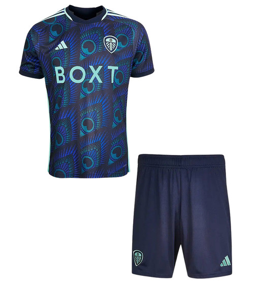 23/24 Leeds Away Kids Kit with free name and number