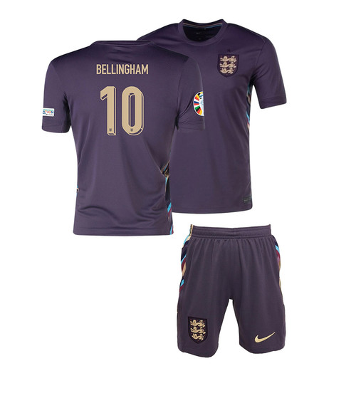 2024 England Bellingham Away Kids Kit 