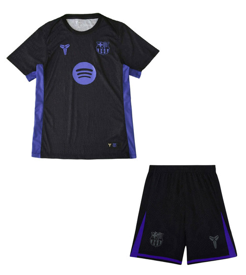  25/26  Barcelona Pre Match Kids Kit with free name and number