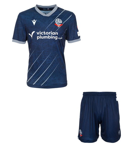 25/26 Bolton Away Kids Kit with free name and number