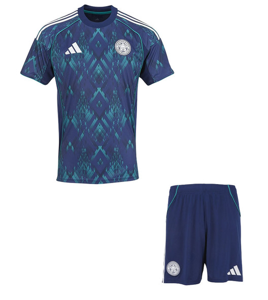 25/26 Leicester Away Kids Kit with free name and number