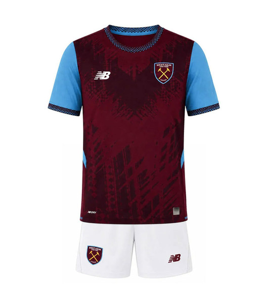 26/27 West Ham Home Kids Kit with free name and number