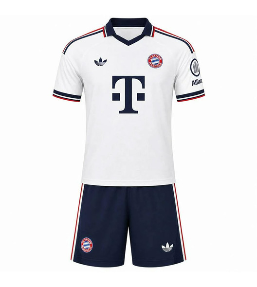 26/27 Bayern Munich Away Kids kit with free name and number