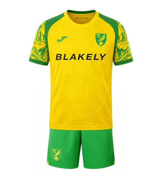 26/27  Norwich Home Kids Kit with free name and number