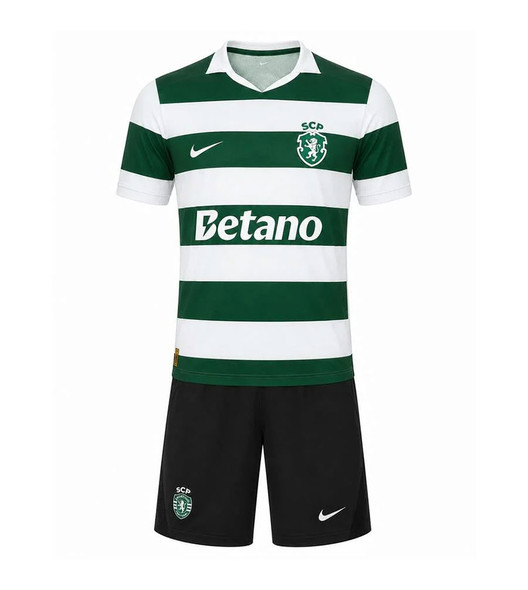 26/27 Sporting Lisbon Home Kids Kit with free name and number