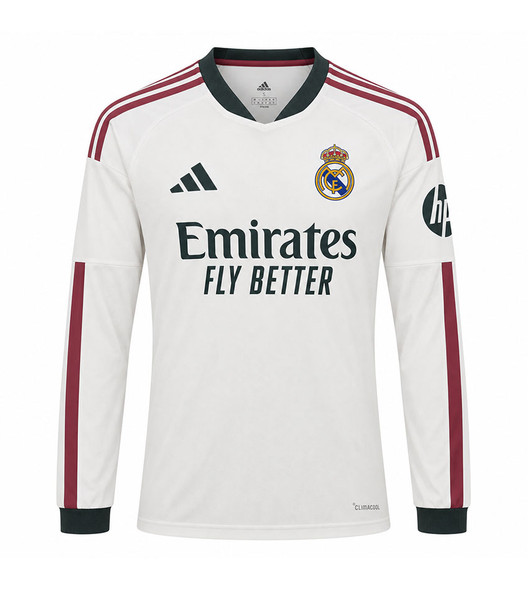 26/27 Real Madrid  Home Long Sleeve Shirt