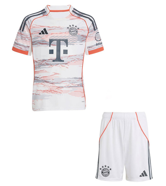25/26 Bayern Away Kids Kit with free name and number