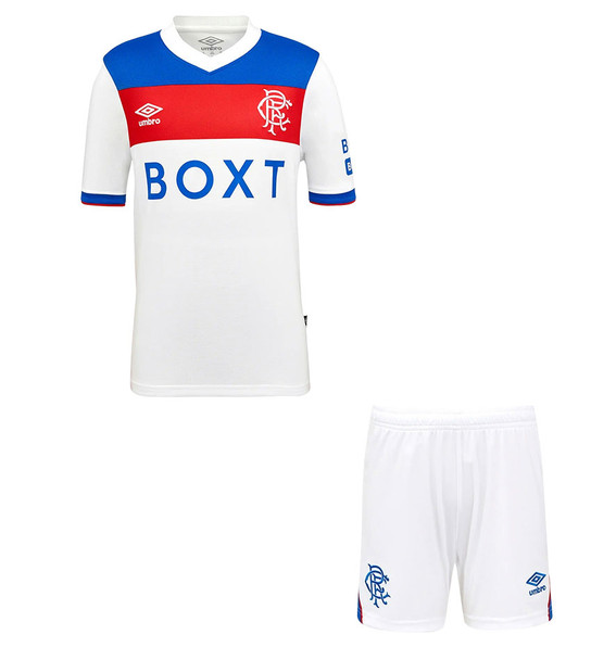 25/26 Rangers Away Kids Kit with free name and number