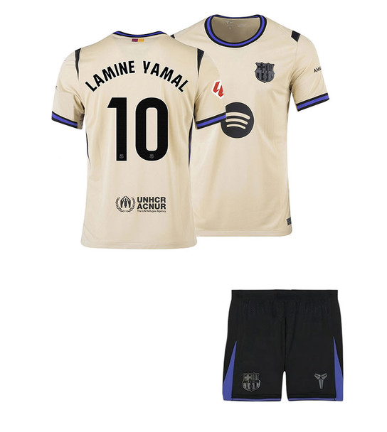 25/26 Lamine  Yamal Barcelona Away Kids Kit