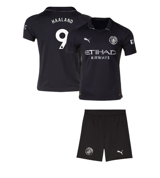  25/26 Haaland Man City Away Kids Kit