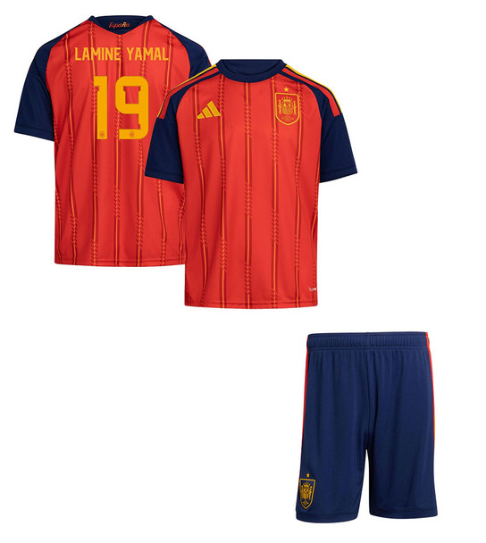 2026 Spain Lamine Yamal Home Kids Kit 