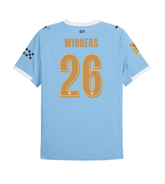 25/26 Man City Caraboa Winners Home Shirt