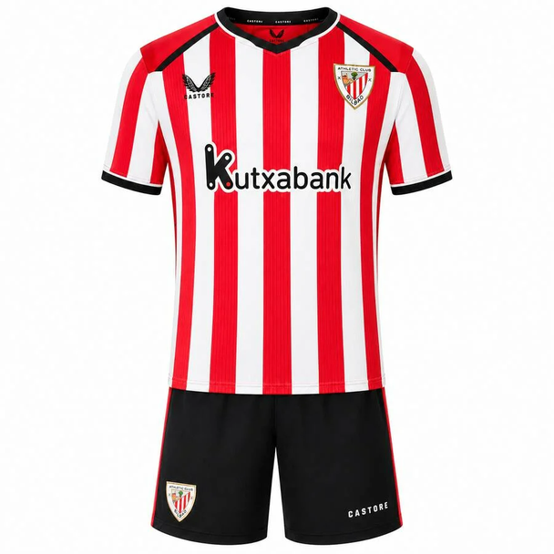 26/27 Atletico Bilboa Home Kids kit with free name and number