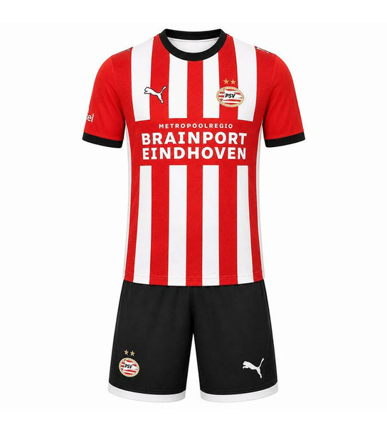  26/27 PSV Home Kids Kit with free name and number