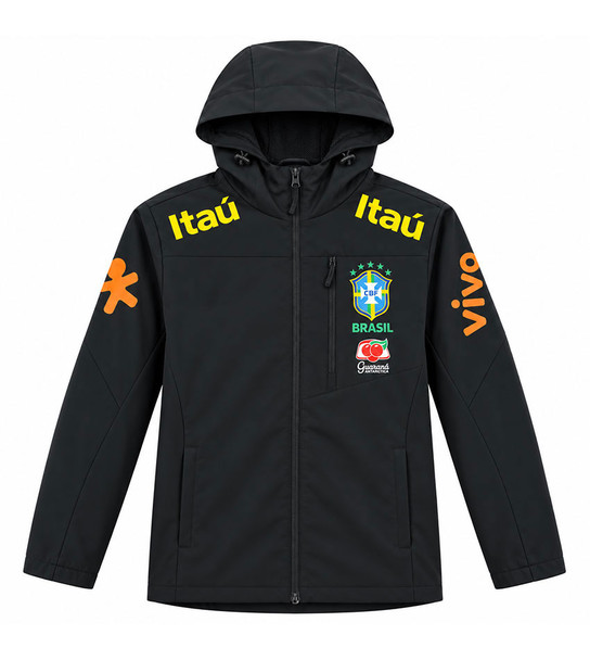  Brazil Black Windbreaker