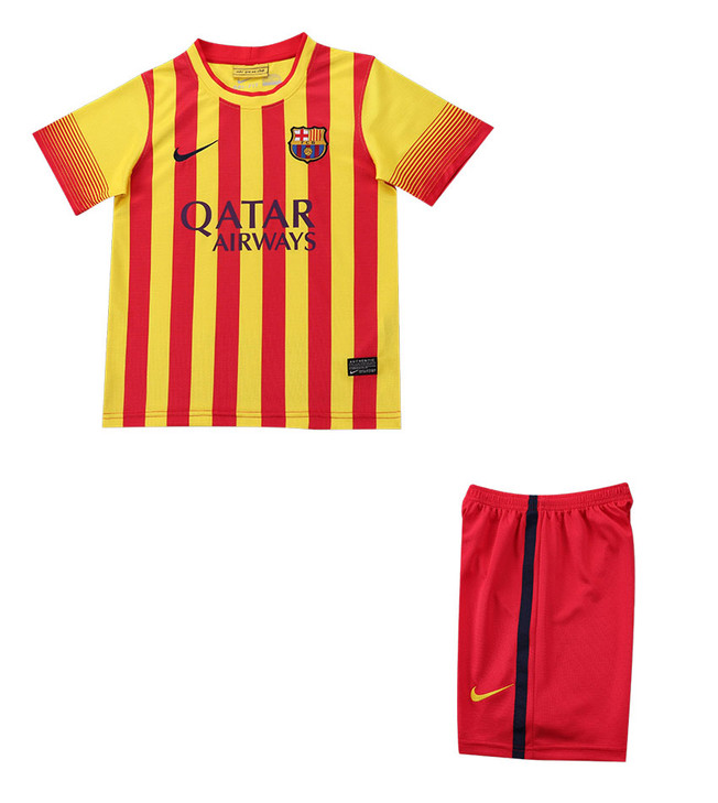 13/14 Retro Barcelona Away Kids
