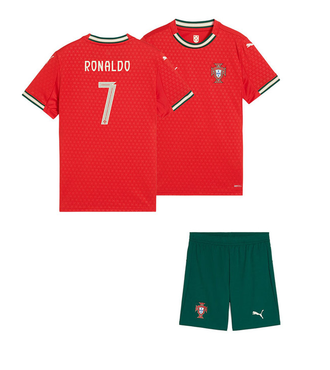 2025 Portugal Ronaldo Home Kids Kit 