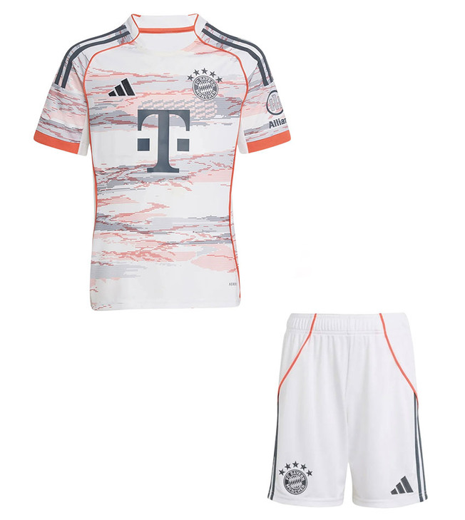 25/26 Bayern Away Kids Kit with free name and number