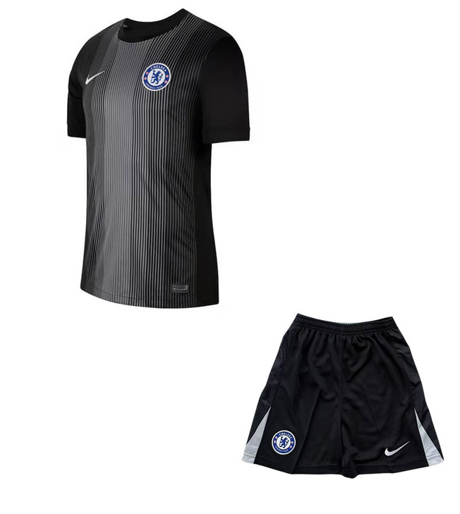 25/26 Chelsea Black GK Kids Kit with free name and number