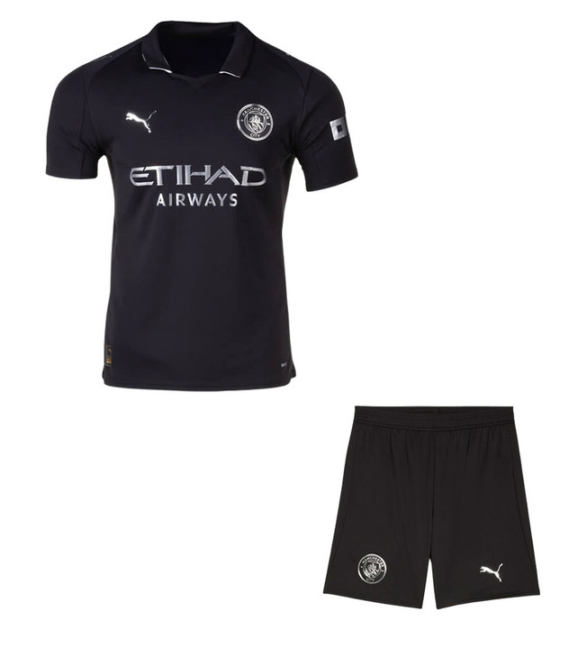 25/26 Man City Away  Kids Kit with free name and number