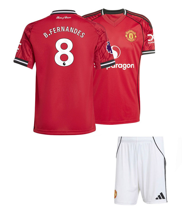 25/26 B. Fernandes United Home Kids Kit