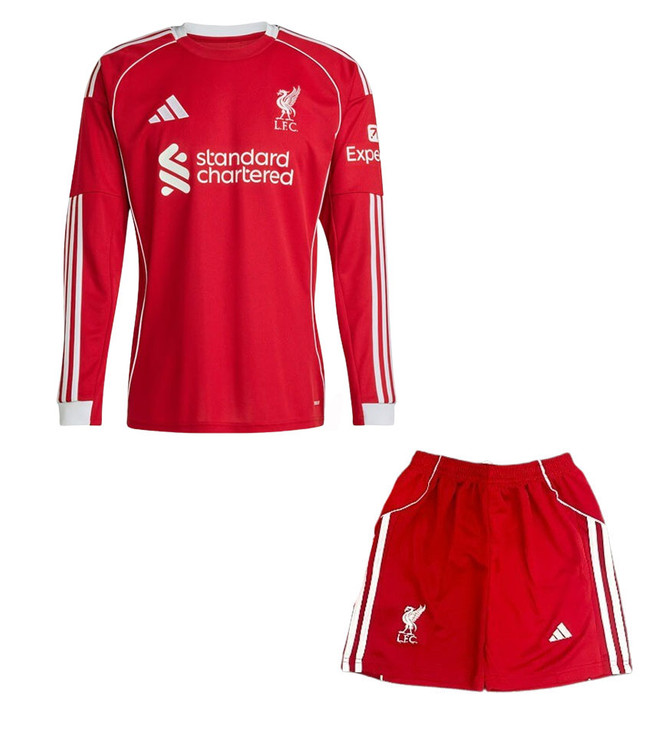  25/26  L.pool Long Sleeve Home Kids Kit with free name and number