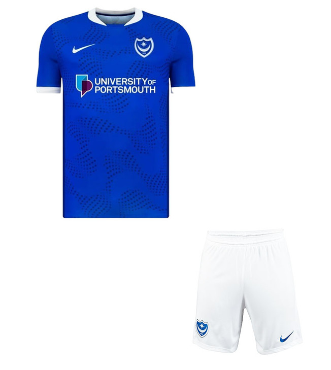 25/26 Portsmouth Home Kids Kit with free name and number
