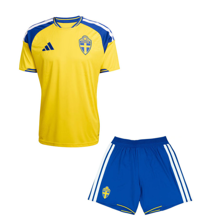 2026 Sweden Home Kids Kit with free name and number