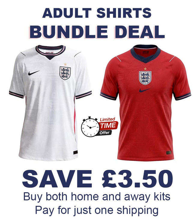 England Shirt Bundle, Adult home & Away 2026 world cup football shirt