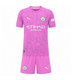  26/27 Man City Pink GK Kids Kit with free name and number