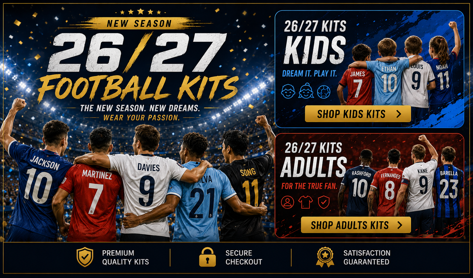 New Season 26/27 Football Kits
