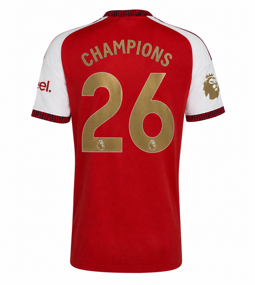 26/27 Arsenal Home with Champions 26 printing - FB4U
