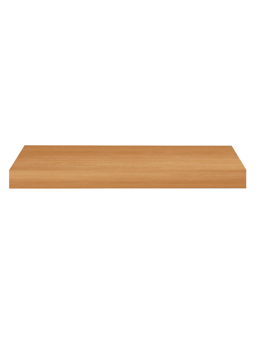 Cherry Quarter Cut Veneer Floating Shelf Vertical End Now