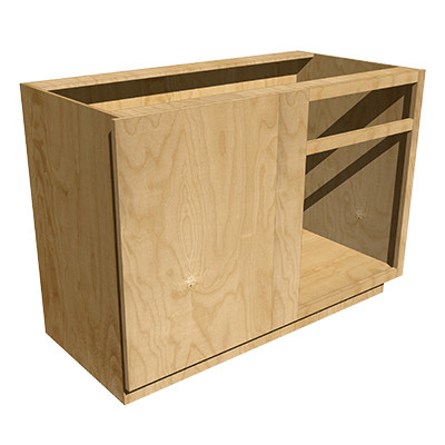 Left Blind Base with Drawer White Oak