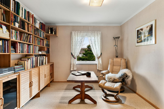 Custom built ins bookcase designed for a home library or reading room