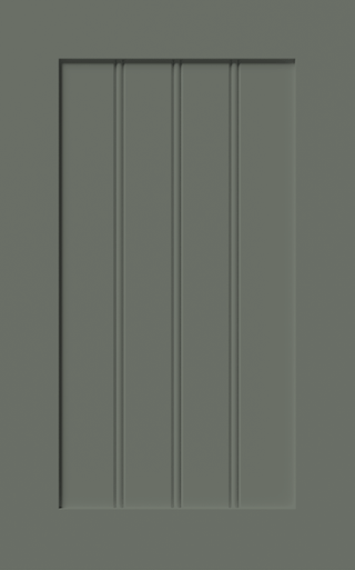 Camden cabinet doors in Pewter Green