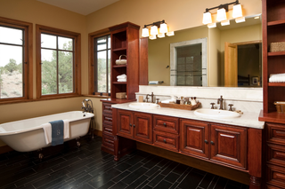 Custom kitchen vanities inspiration cherry wood traditional vanity with classic wood finish