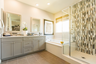 Custom kitchen vanities inspiration gray double sink transitional vanity with balanced design
