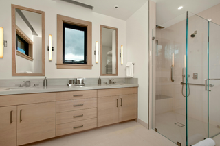 Custom kitchen vanities inspiration light wood double sink contemporary vanity design