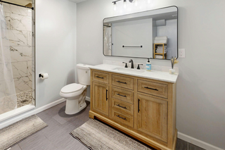 Custom kitchen vanities inspiration natural oak single sink vanity with warm wood finish