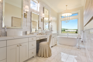 Custom kitchen vanities inspiration white classic double sink vanity with timeless proportions