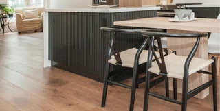 Custom fluted cabinet doors