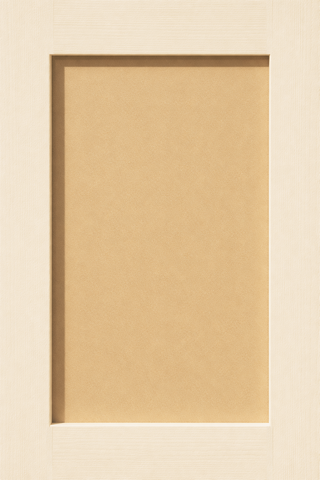Shaker cabinet door in MDF panel with paintable hardwood frame