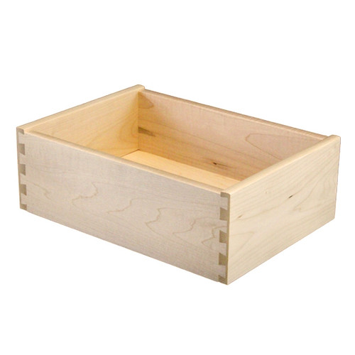 unfinished maple drawer box