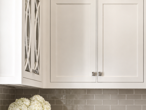 Kitchen remodel with custom cabinet doors