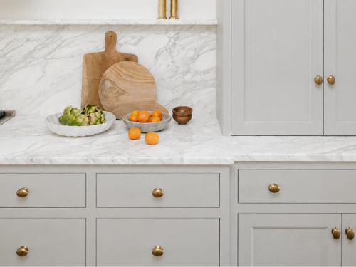 Custom cabinet door installation