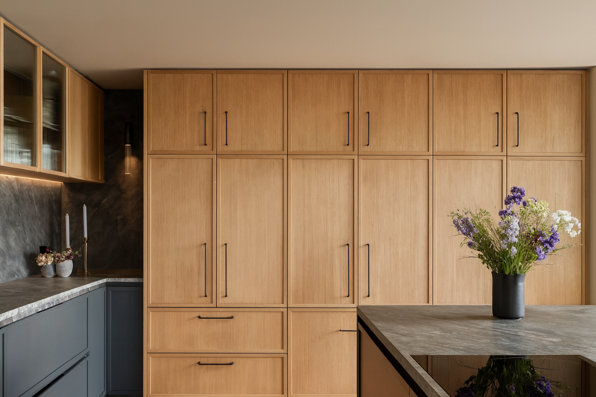 Modern Shaker Slim cabinet doors in a contemporary kitchen